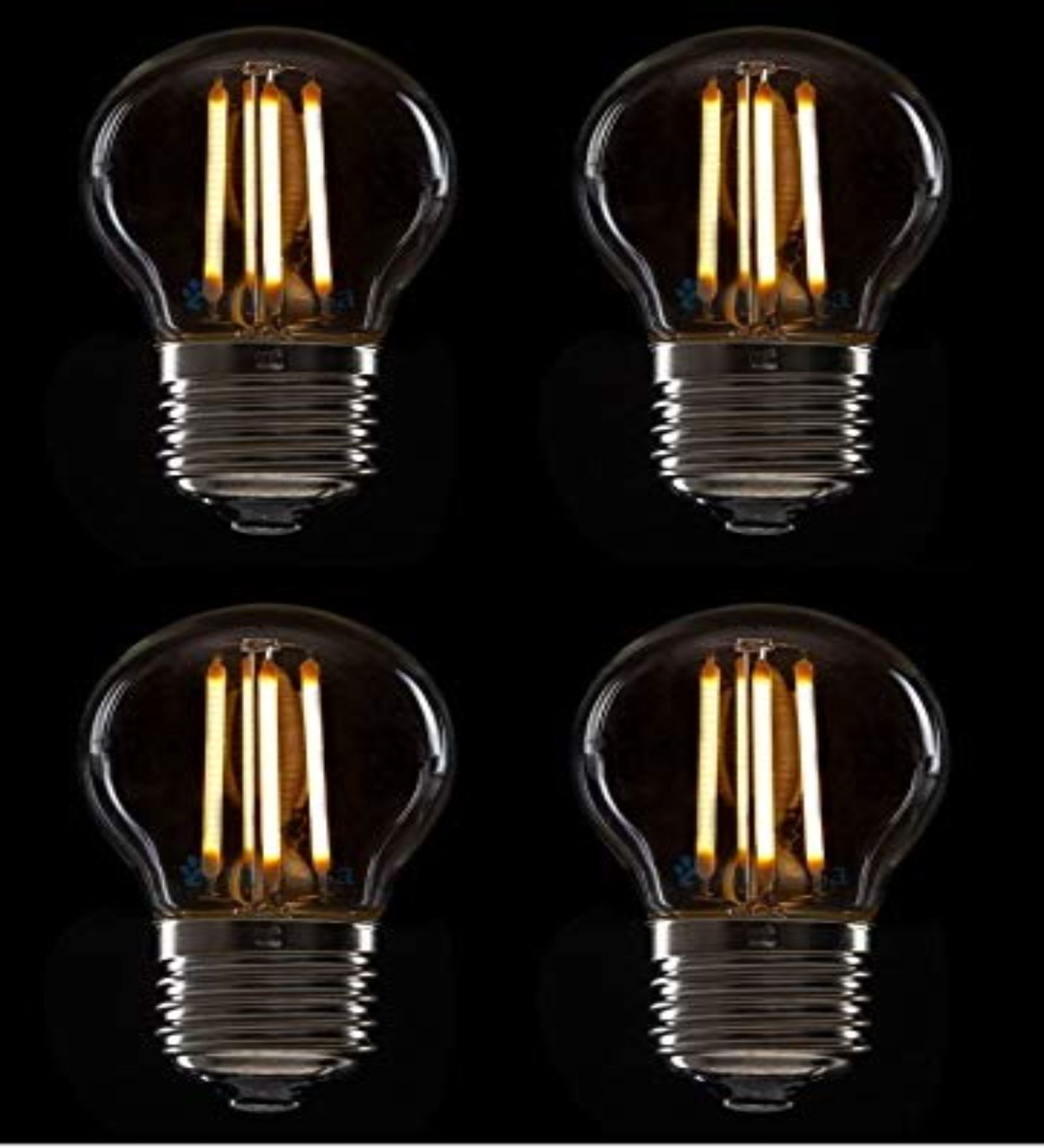 Vintage 4 Watts E-27 Holder (Set of 4) Filament Bulb