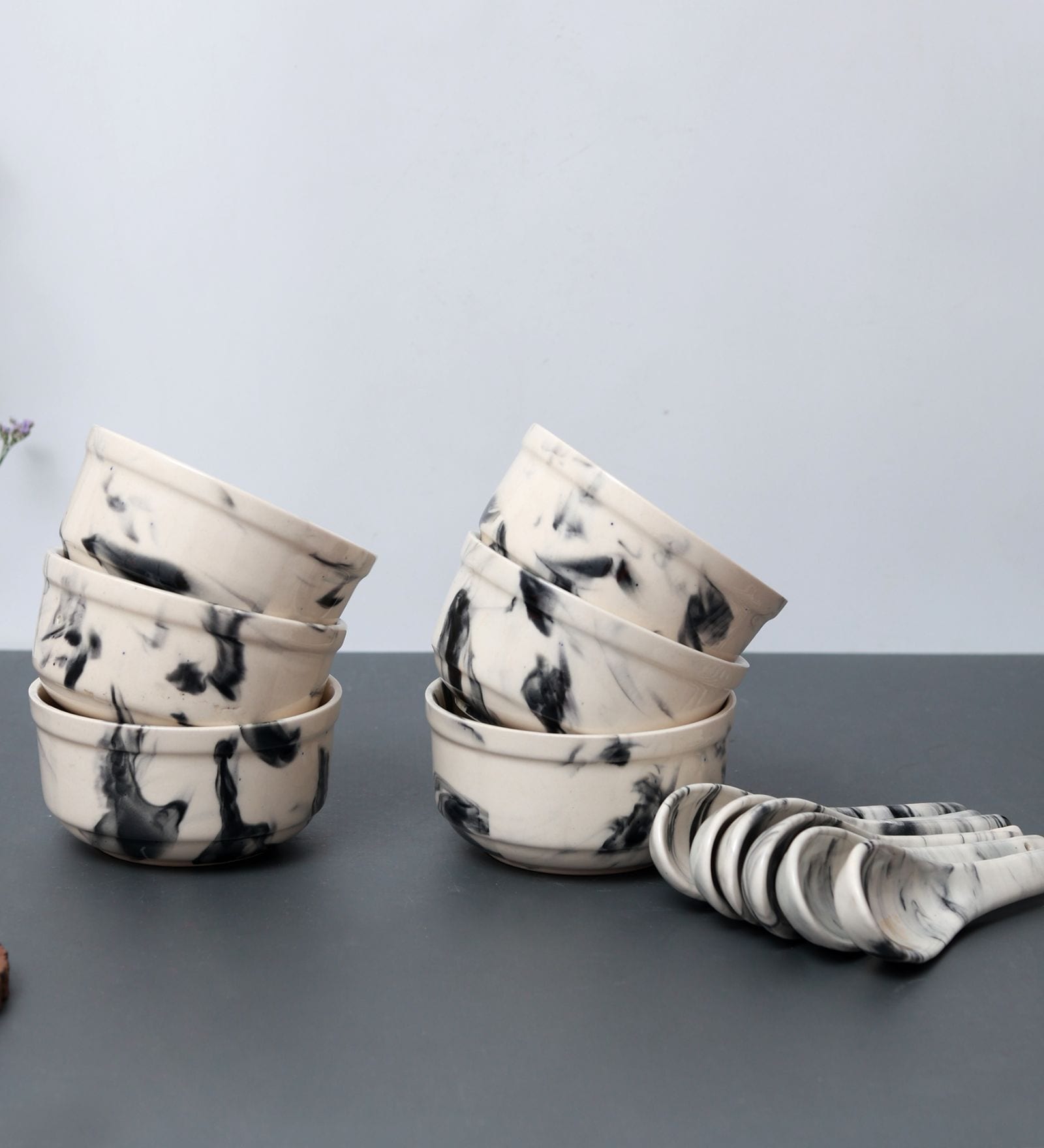 Vintage Chronical of Italy (Set of 12) Ceramic Soup Bowl