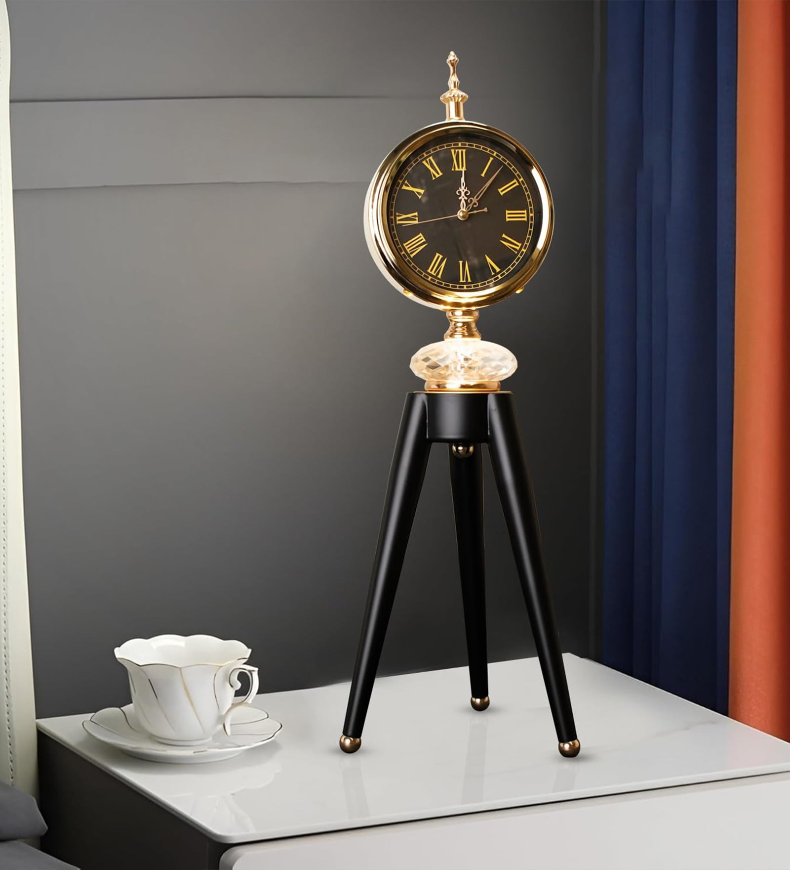 Vintage Clockwork LED Table Lamp