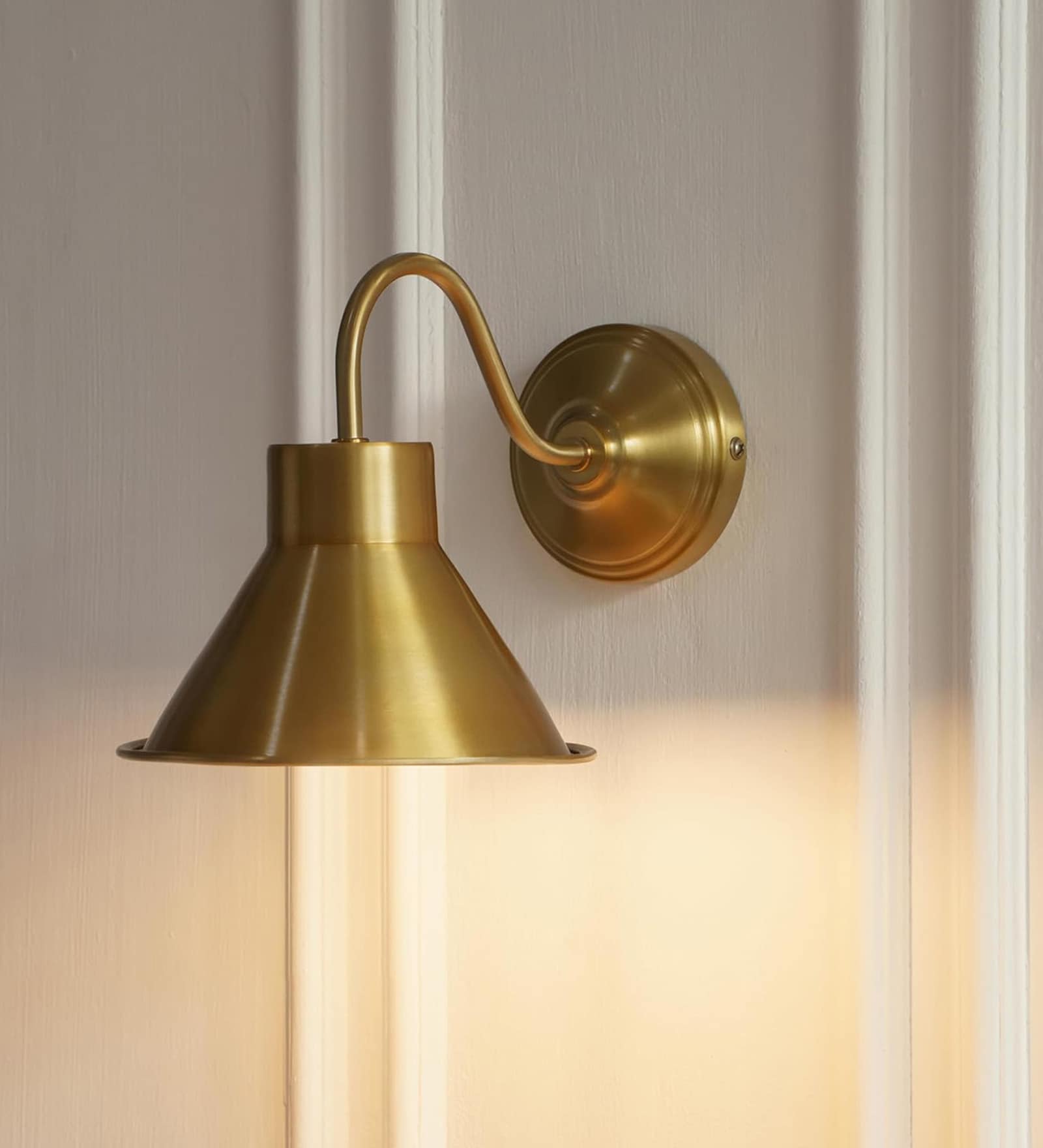 Vintage Industrial Wall Lamp Brass Antique Finish