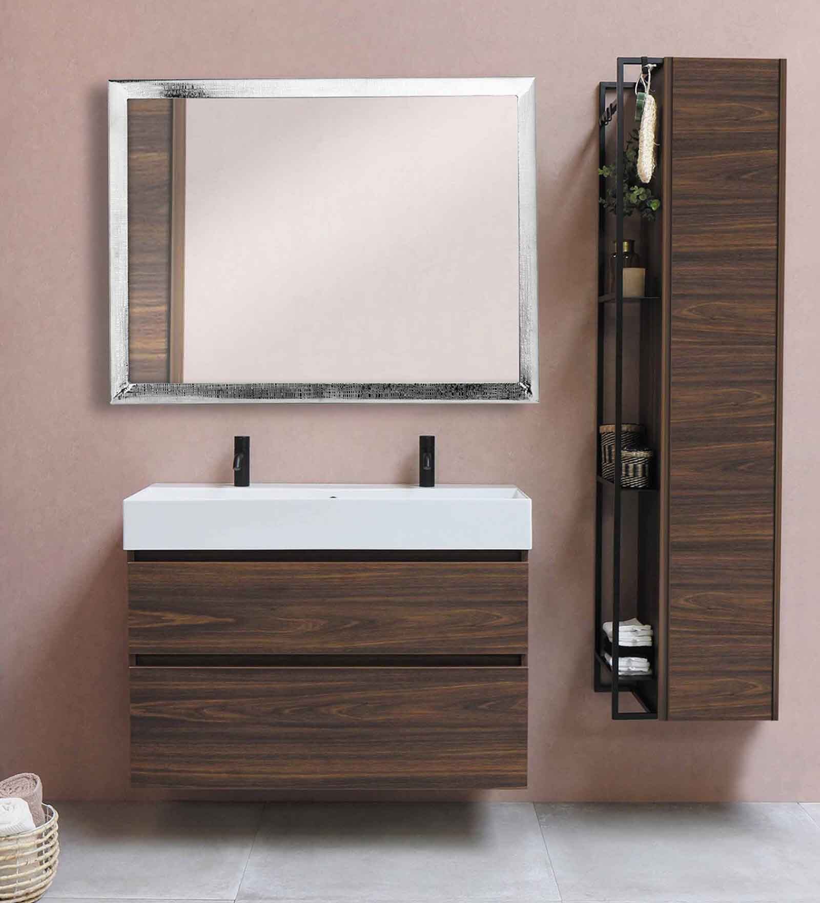 Vintage Nickel Stainless Steel Mirror