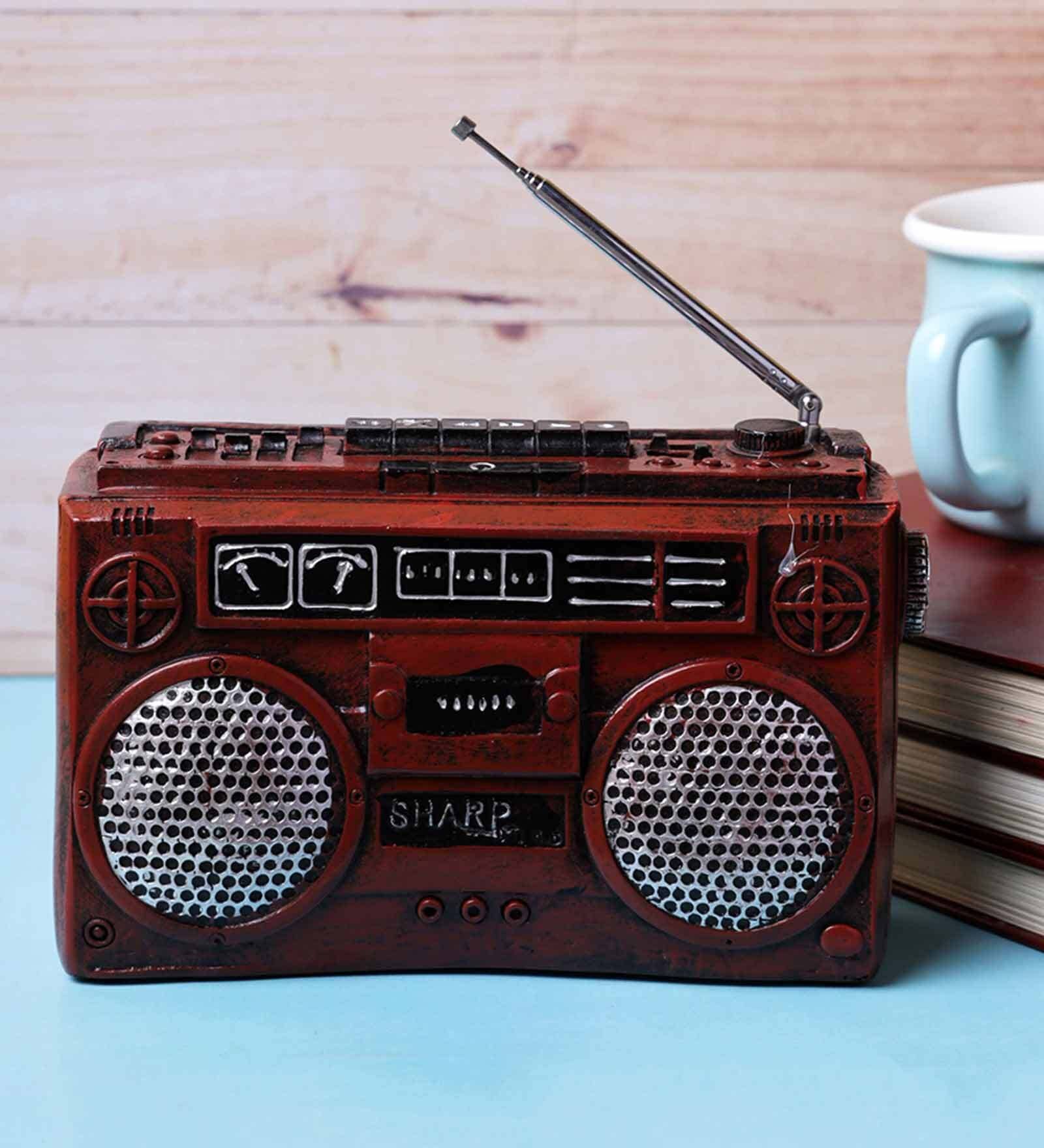 Vintage Stereo Resin Table Top Accent