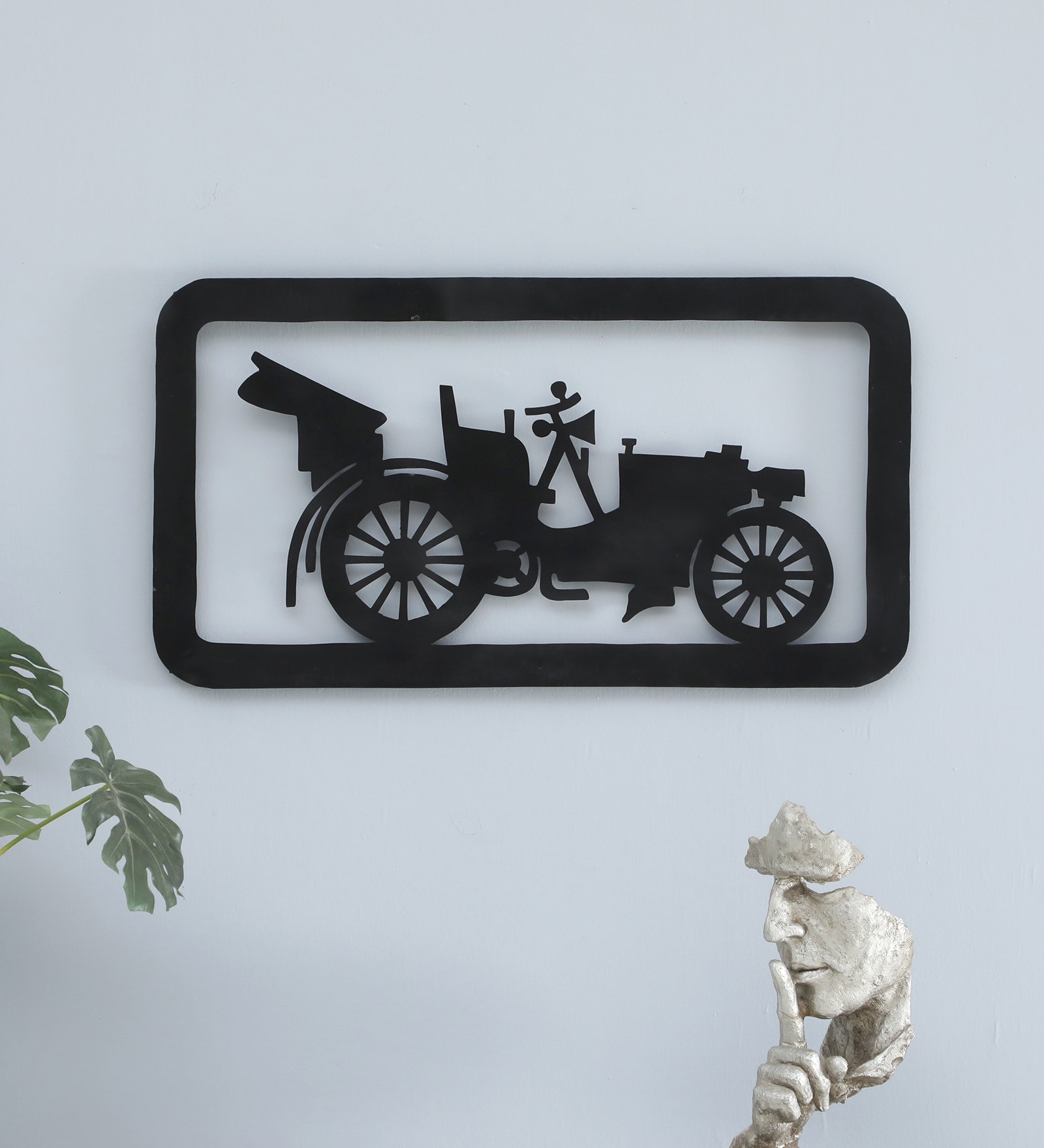 Vintege Car Black Iron Wall Art