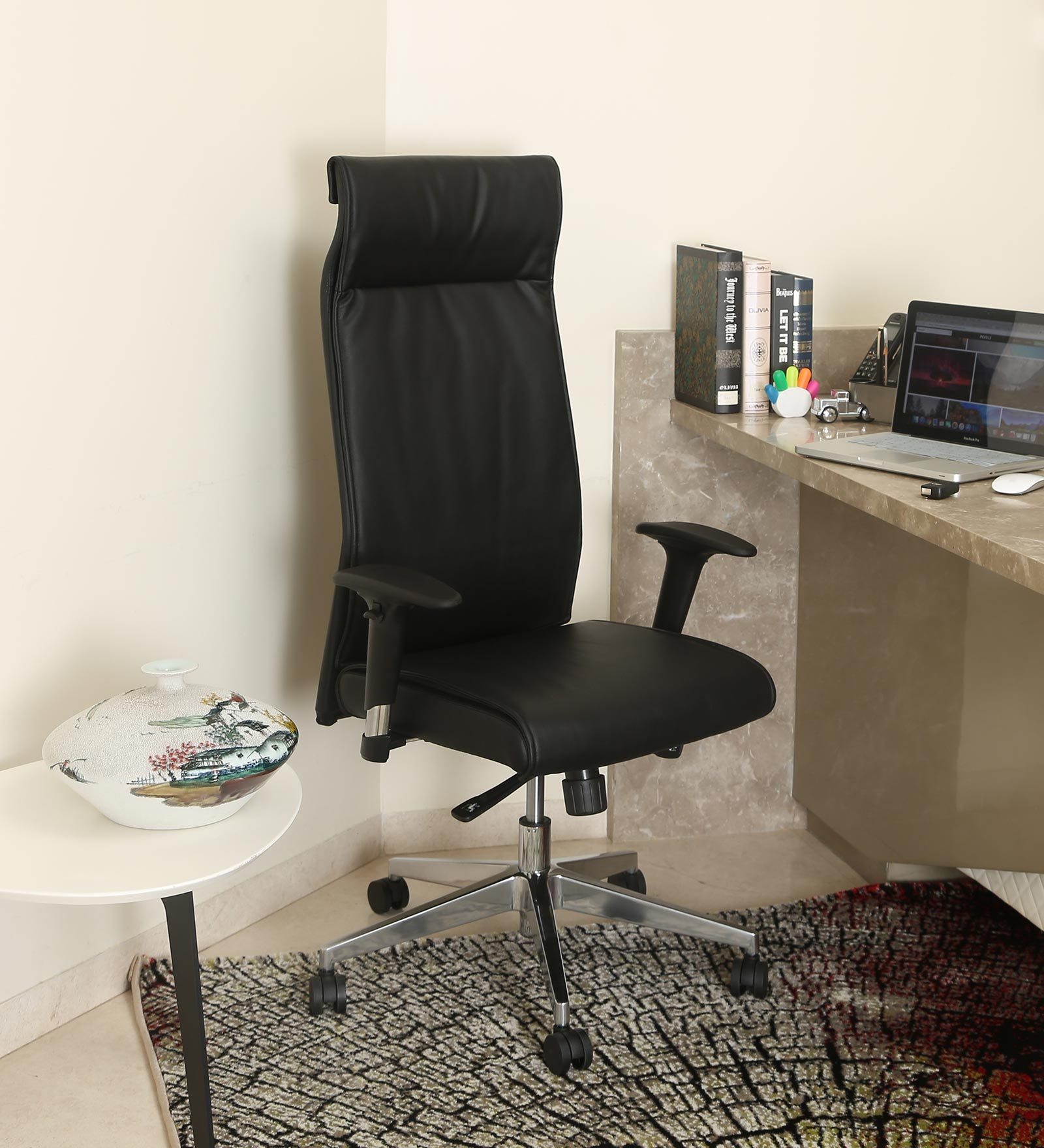 Buy Viva Executive Chair in Black Colour By Misuraa Online Executive