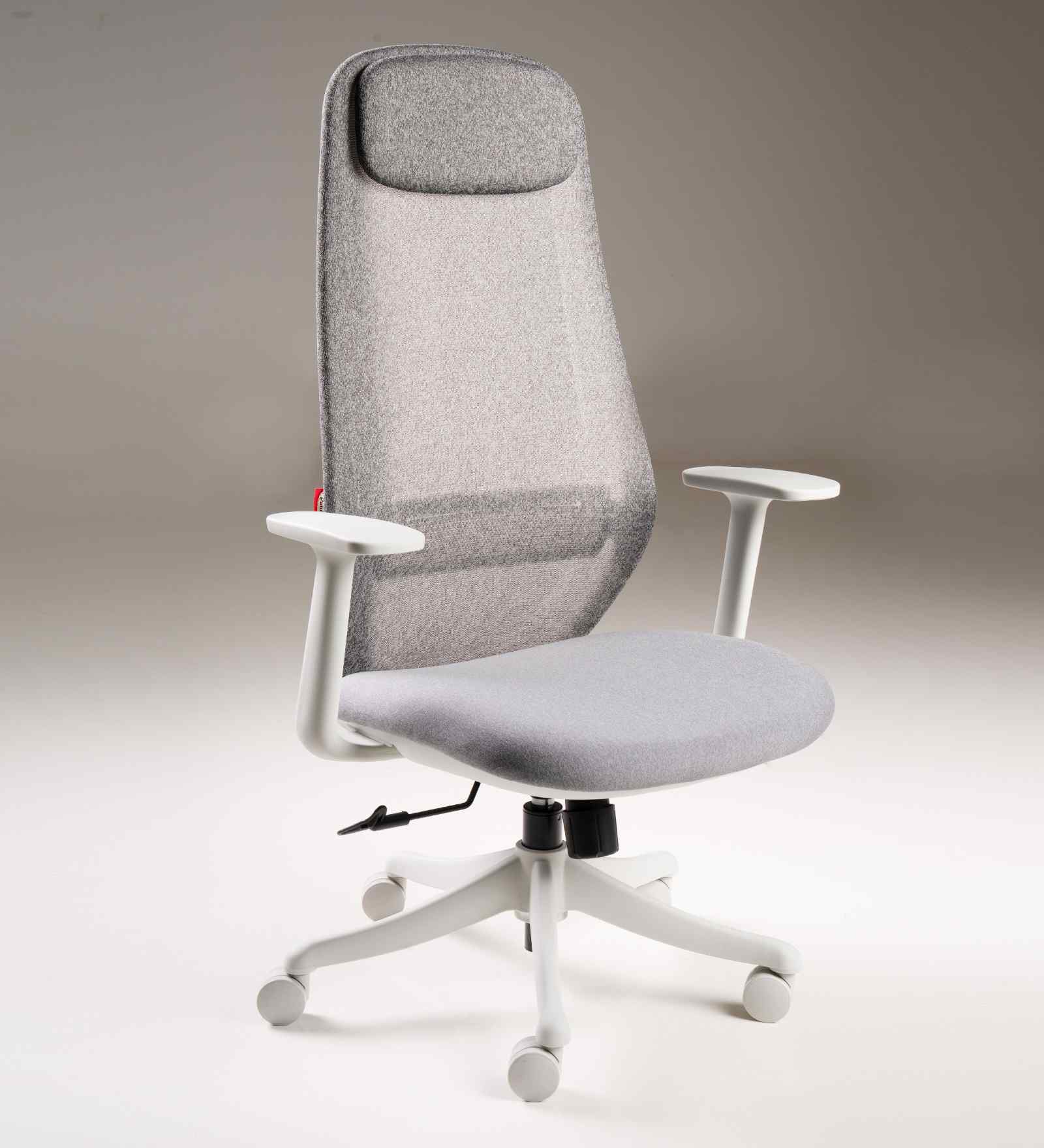 Vivant Erognomic Office Chair Chair In Grey Finish