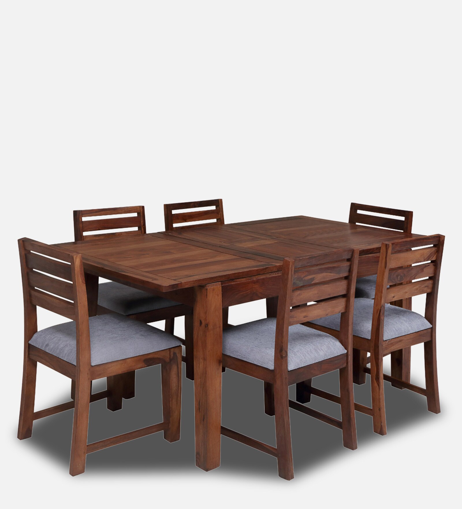 Vivien 6 Seater Extendable Dining Set in Walnut Colour