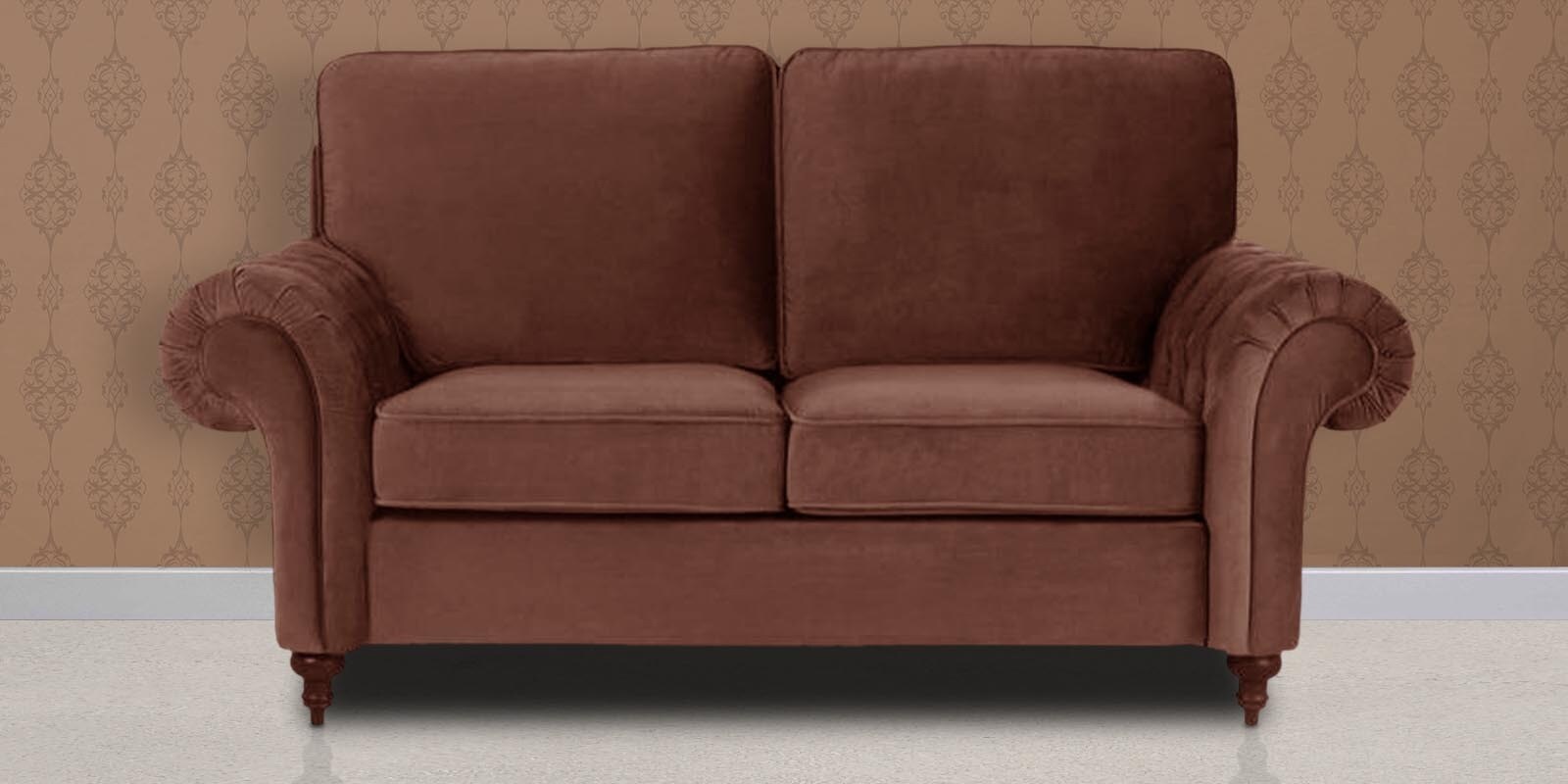 Buy Vienna Two Seater Sofa in Brown Colour by Urban Living Online 2