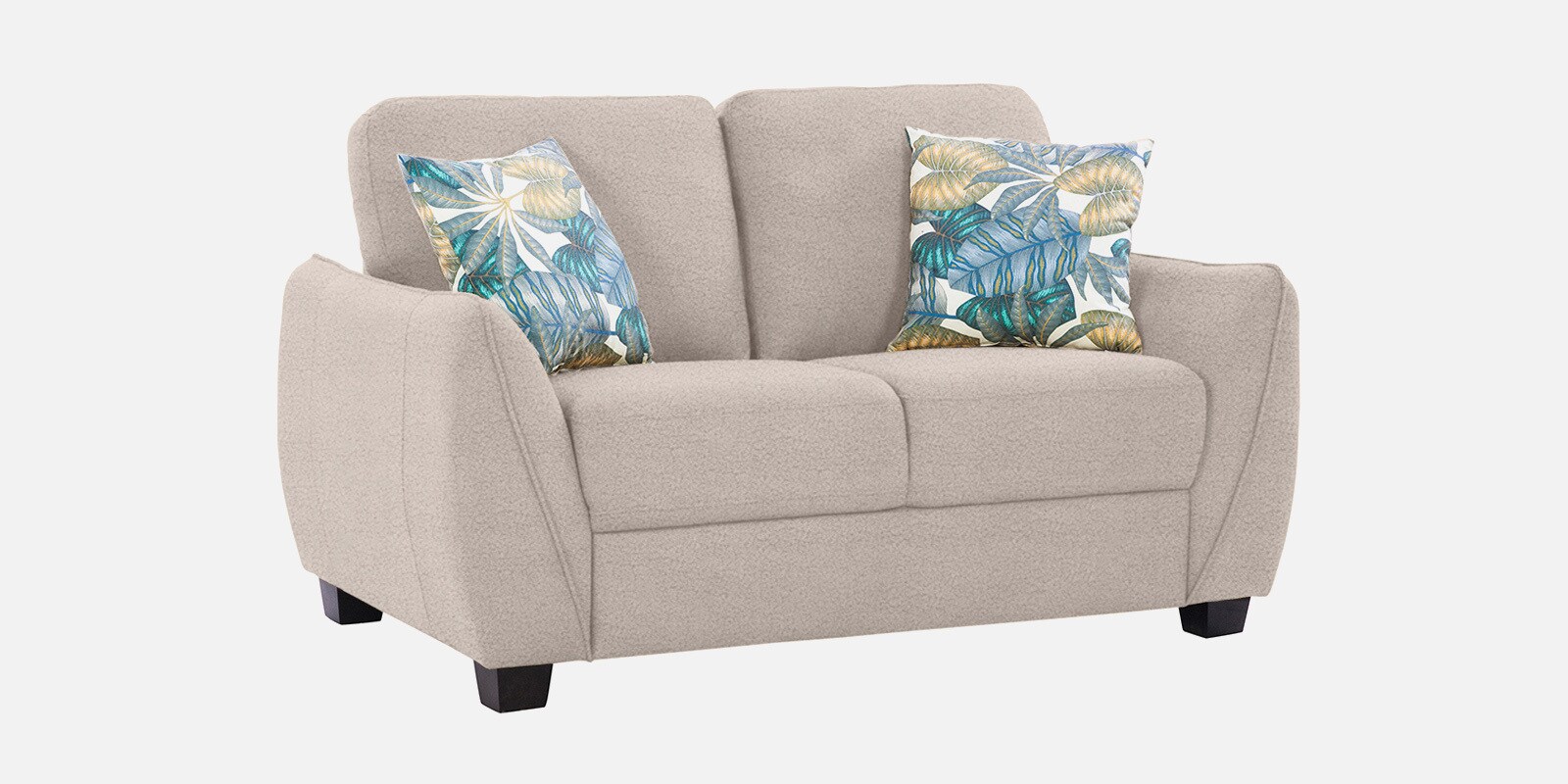 Virginia Boucle Fabric 2 Seater Sofa In Grey Colour