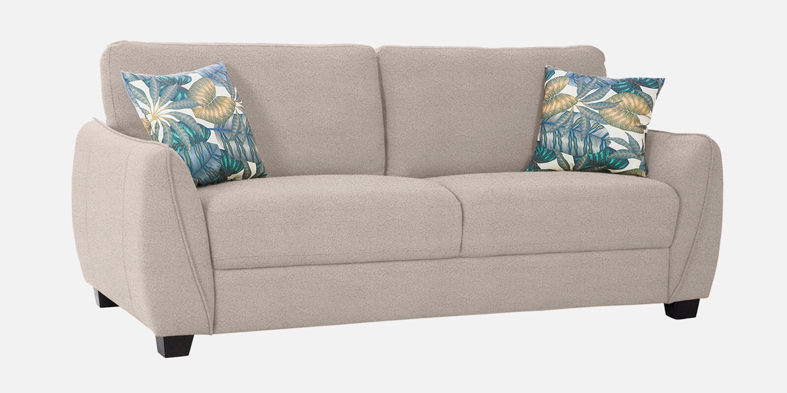 Virginia Boucle Fabric 3 Seater Sofa In Grey Colour