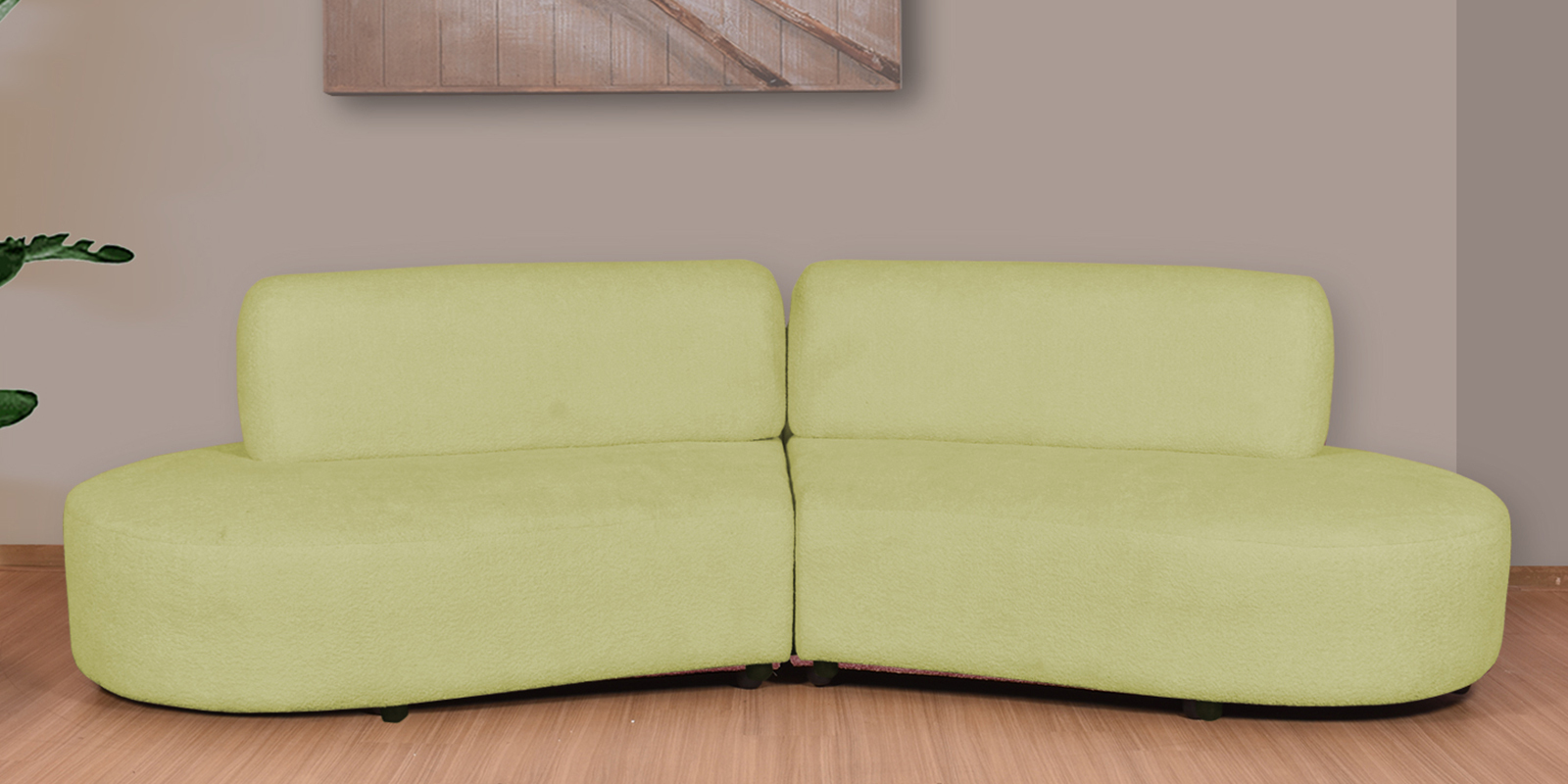 Vixen Velvet 3 Seater Sofa in Milk White Colour Vixen Velvet 3 Seater Sofa in Milk White Colour