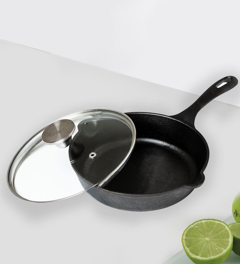 Victoria Round 8-Inch Glass Lid for Cast Iron Skillet or Pan, Custom Made for Only Victoria Brand, Diameter 7.5-Inch
