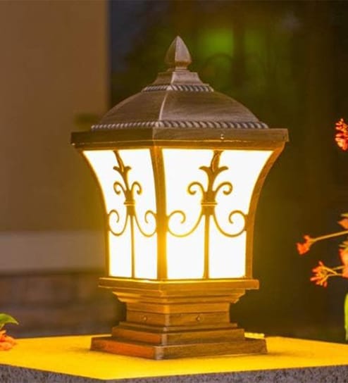Victorian Antique Garden Pillar Lamp