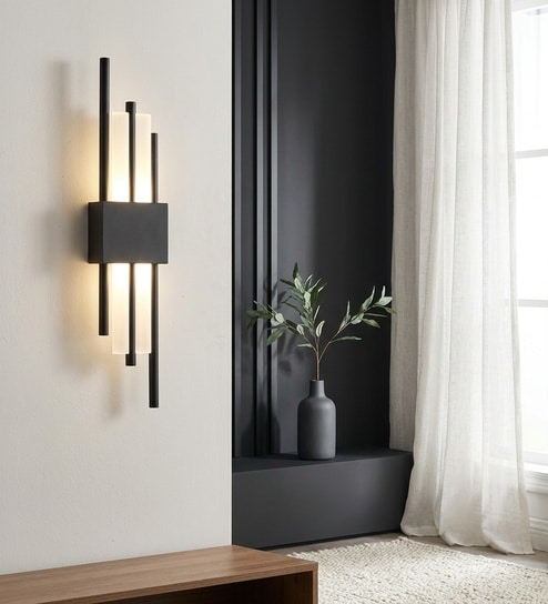 Vienna Noir 3C LED Acrylic Wall Sconce for Living Room