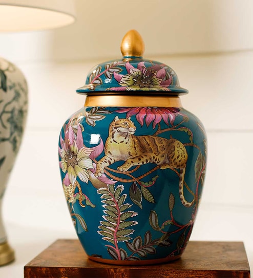 Vihag Multicolour Porcelain Vase