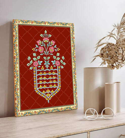 Vintage India Classic Wall Art Stretched Canvas Home Decor, Wall Decoration