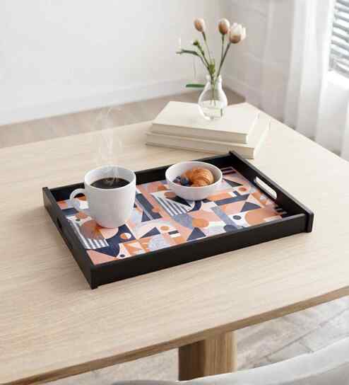 Vintage Wooden Rectangle Tray-Large