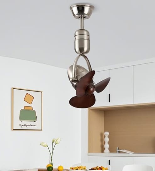 Vira Smart Fan Silver Metal , Google & Alexa Remote & App Control