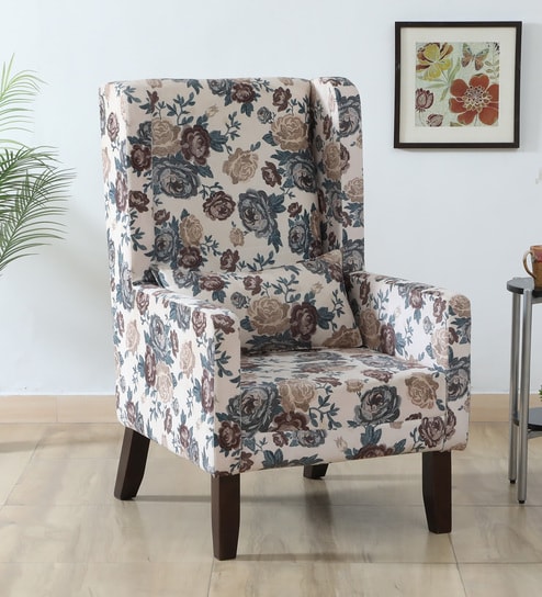 Viraasat Sheesham Wood Upholstered Chair In Multi Colour