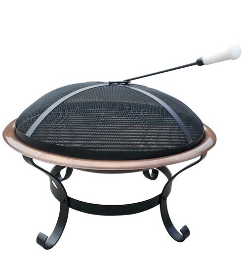 Buy Virgin Craft Outdoor Fire Pit In Copper Paint With 700 Mm Bowl