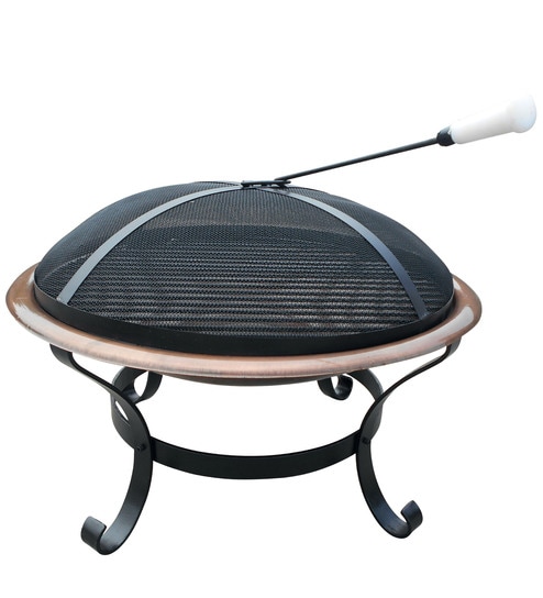 Buy Virgin Craft Outdoor Fire Pit In Copper Paint With 800 Mm Bowl