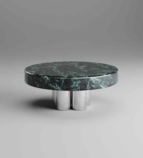 Viridis Marble Coffee Table In Green Finish