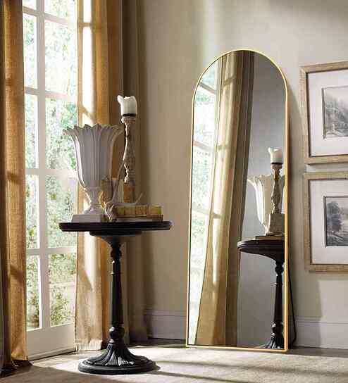Vista Frame Floor 160x50 cm Gold Arched Mirror