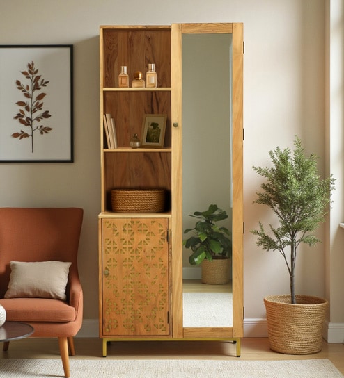 Vivant Acacia Wood Dressing Unit In Natural Finish