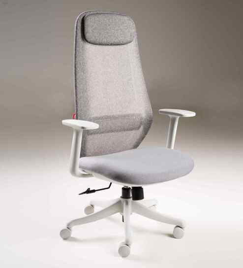 Vivant Erognomic Office Chair Chair In Grey Finish