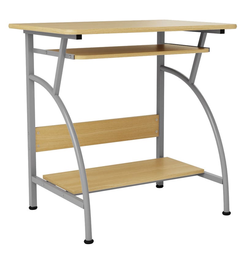 Buy Vibe Computer Table in Beech Colour by Nilkamal Online Computer