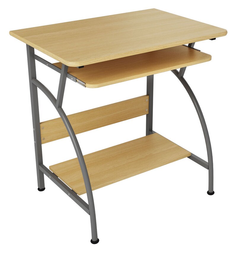 Buy Vibe Computer Table in Beech Colour by Nilkamal Online Computer