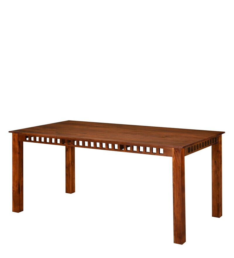 Buy Victor 6 Seater Dining Table In Brown Finish By Nilkamal Online Modern 6 Seater Dining