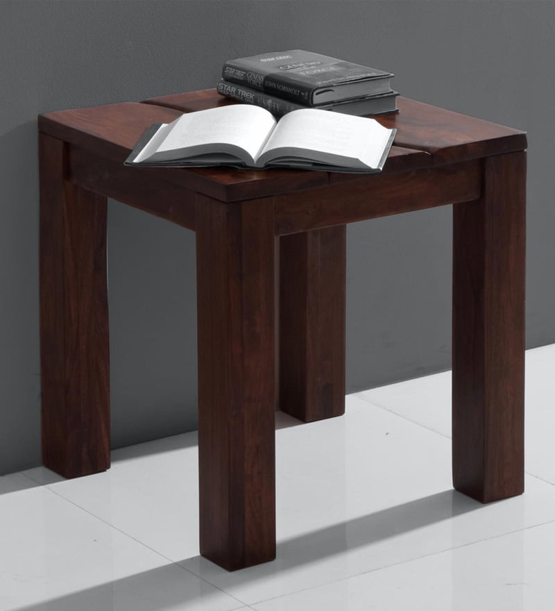 Buy Victor End Table in Light Walnut Finish by Evok Online
