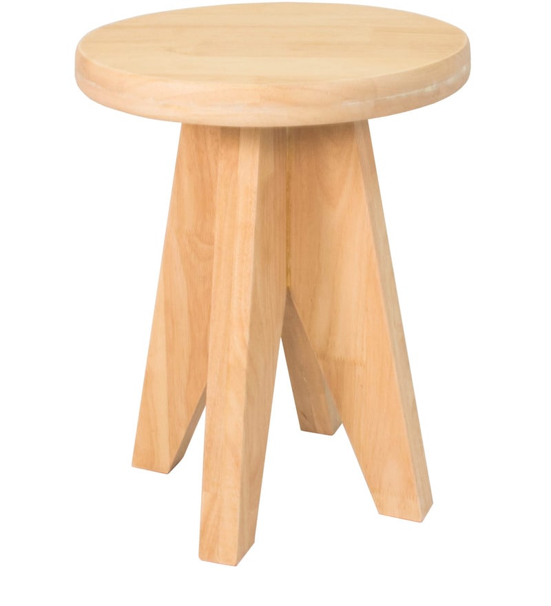 rubber wood stool