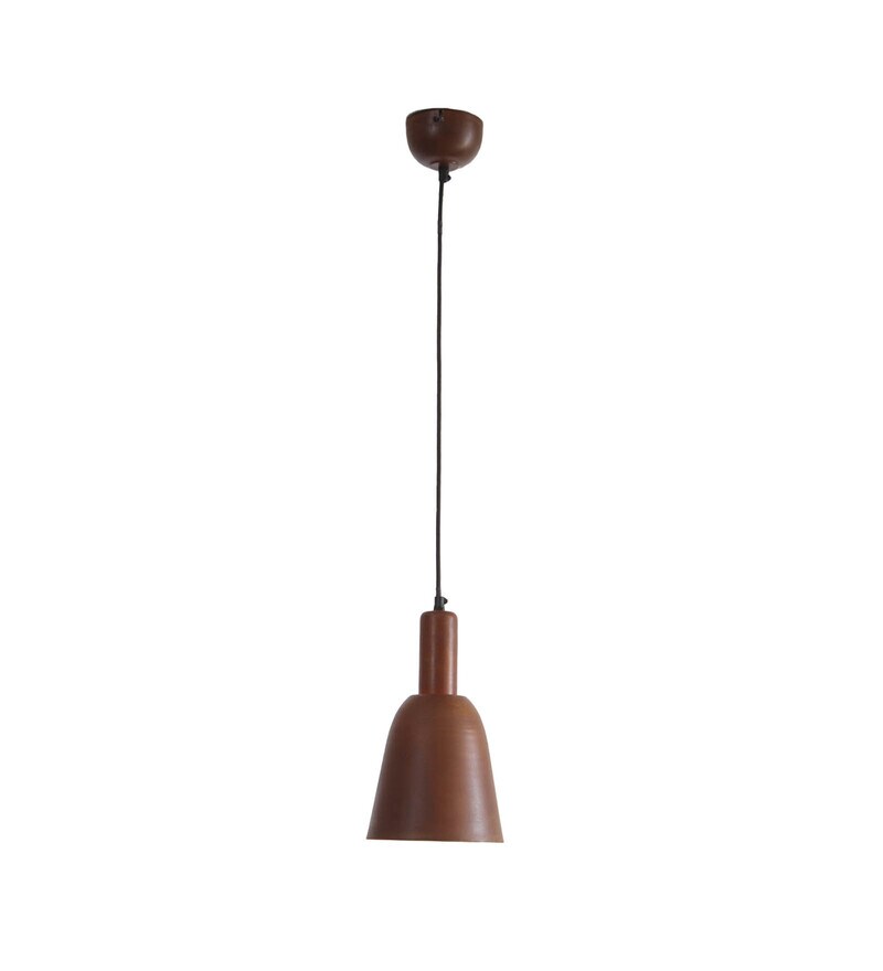 Buy Vintage Rust Iron Hanging Light By Lindenherd Online Conical