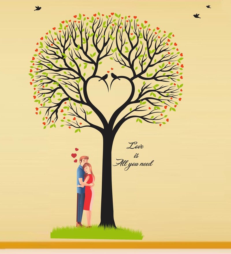 Vinyl Love Of Couples Wall Sticker By Happy Walls