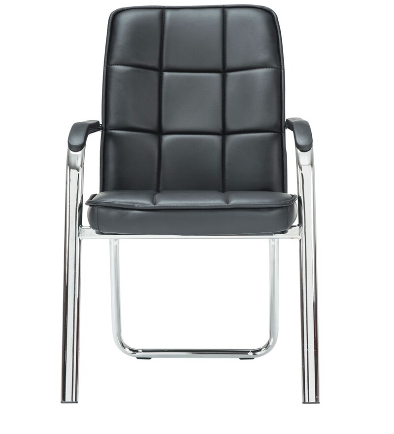 Buy Guest Chair in Black Colour by Durian Online Guest Chairs