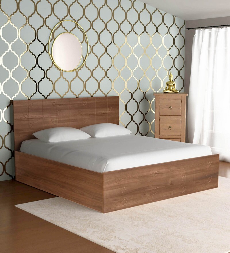 Buy Viva King Size Bed with Storage in Cincinnati Walnut