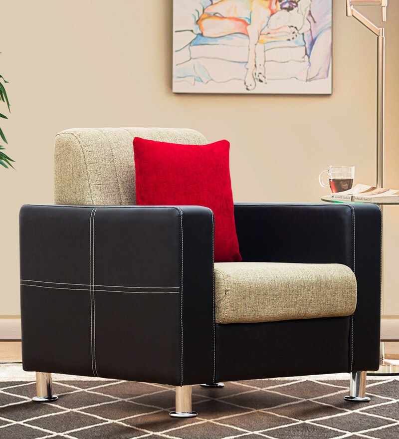 Viva 1 Seater Sofa In Brown Colour By Peachtree