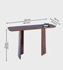 Vianaar Wooden Console Table In Walnut Colour