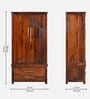 Vibe 2 Door Wardrobe in Brown Colour