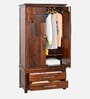 Vibe 2 Door Wardrobe in Brown Colour
