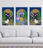 Vibrant Nico Multicolour Canvas Framed Spiritual Art Print Set of 3
