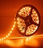 Vibrant 5 Meters 300K Amber Colour LED Strip Light with DC 12V Adapter & Remote