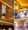 Vibrant 5 Meters 300K Amber Colour LED Strip Light with DC 12V Adapter & Remote