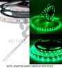 Vibrant 5 Meters 300K Green Colour LED Strip Light with DC 12V Adapter & Remote