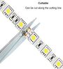 Vibrant 5 Meters 300K White Colour LED Strip Light with DC 12V Adapter & Remote