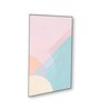 Vibrant Abstract Wall Art Set of 3 Canvas Wall Painting Black Frame