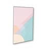 Vibrant Abstract Wall Art Set of 3 Canvas Wall Painting Black Frame