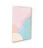 Vibrant Abstract Wall Art Set of 3 Canvas Wall Painting Gold Frame