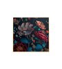Vibrant Blossom Mural Glass Finish Square Wall Art